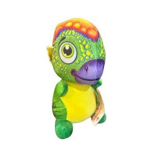 Toy Factory Plush Paradise Baby Dinosaur Stuffed Animal 10" Green Purple Beak